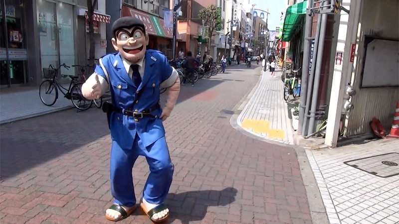 両さんこと両津勘吉と亀有銀座商店街の帽子屋で会った