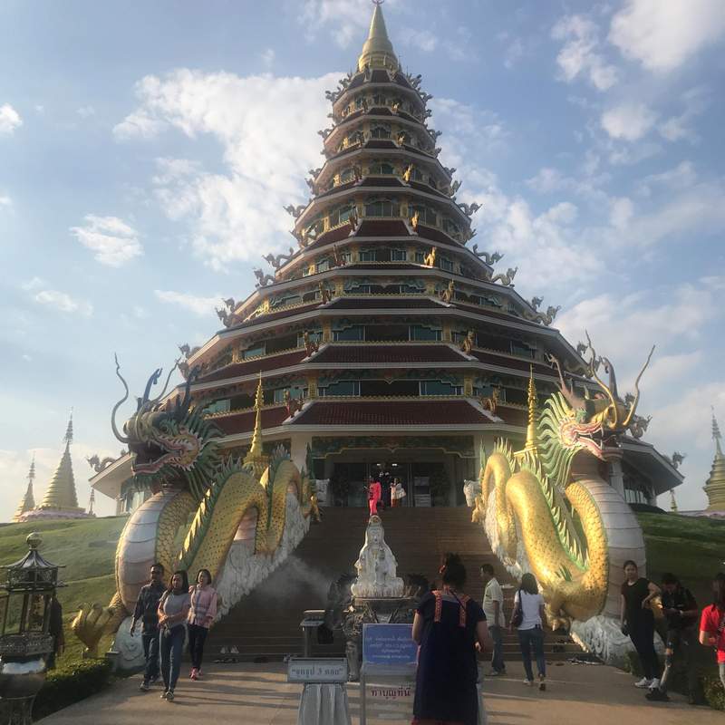 チェンライの巨大観音像で有名なお寺「Wat Huay Pla Kang」