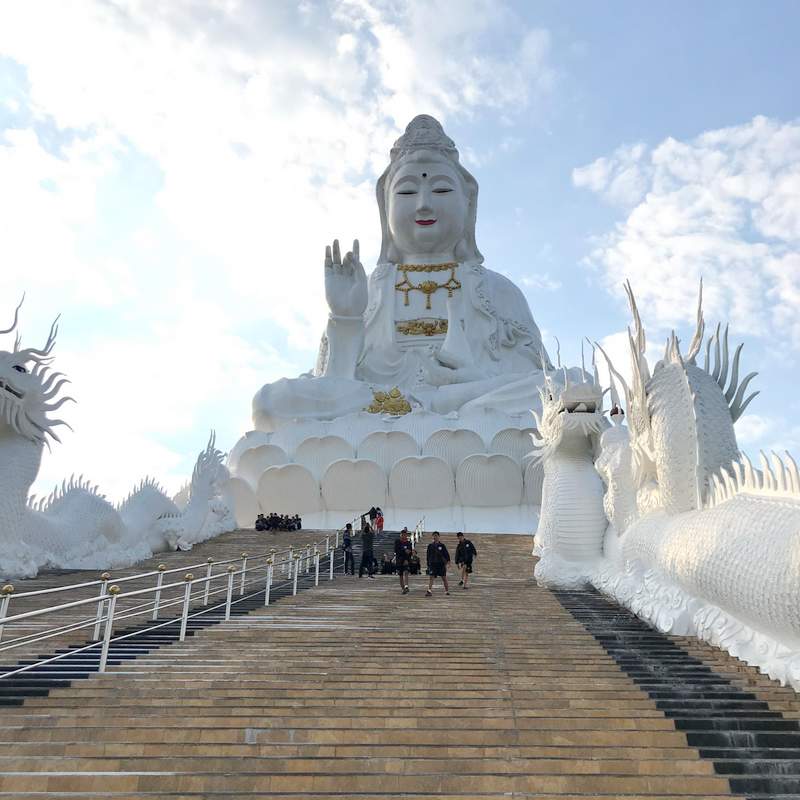 チェンライの巨大観音像で有名なお寺「Wat Huay Pla Kang」