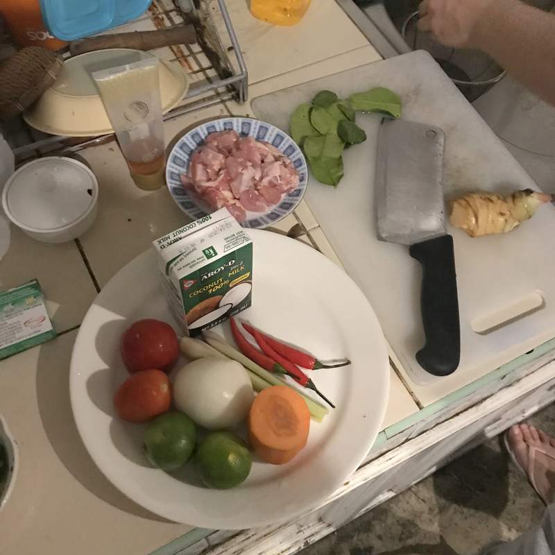 チェンライのゲストハウスで受けたタイ料理教室