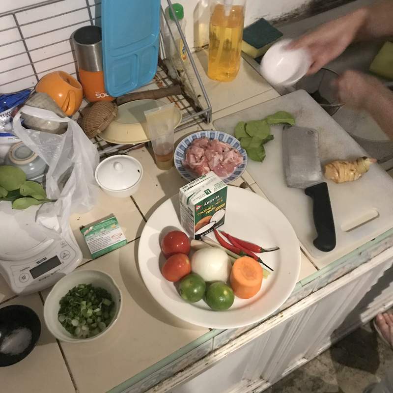 チェンライのゲストハウスで受けたタイ料理教室