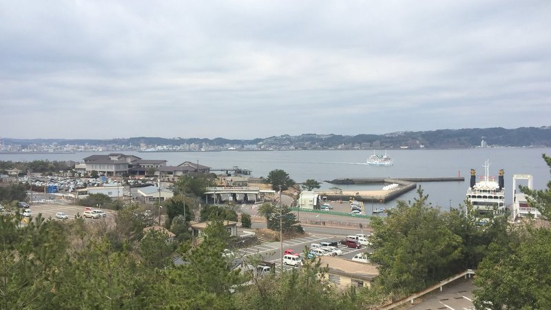 桜島に到着してフェリーを降りてすぐのところ