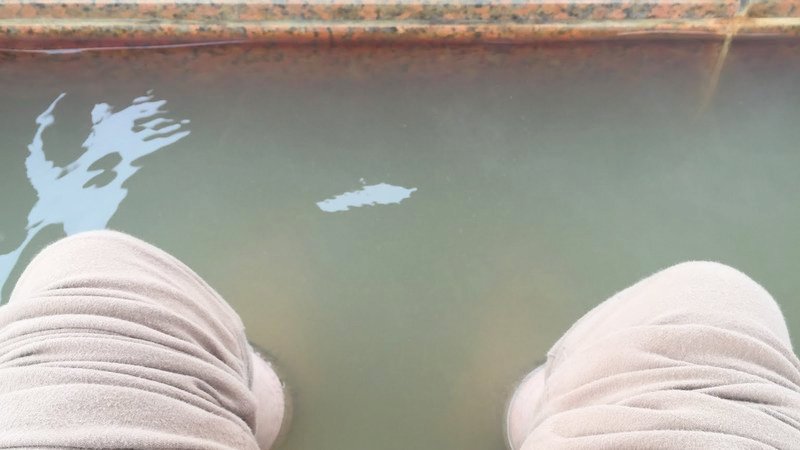 桜島溶岩なぎさ公園の足湯は最高でした