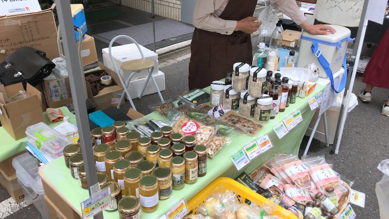 岩本町ファミリーバザールで神石高原さんとシェア出店しました