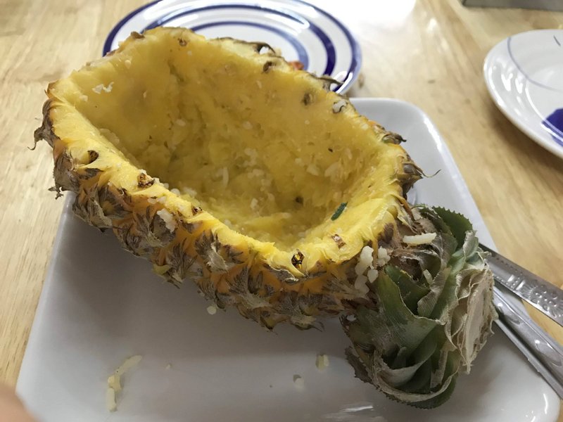 食べ終わったあとのパイナップル