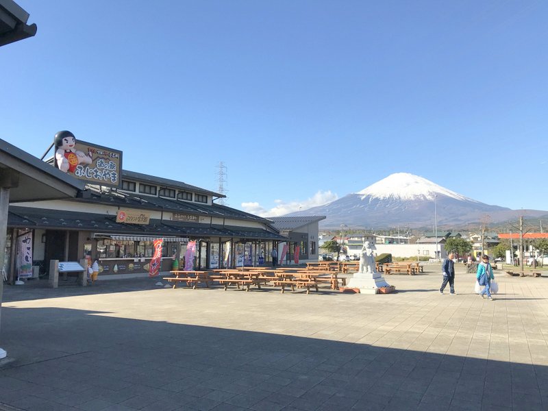道の駅ふじおやまから見える富士山は最高の絶景でした