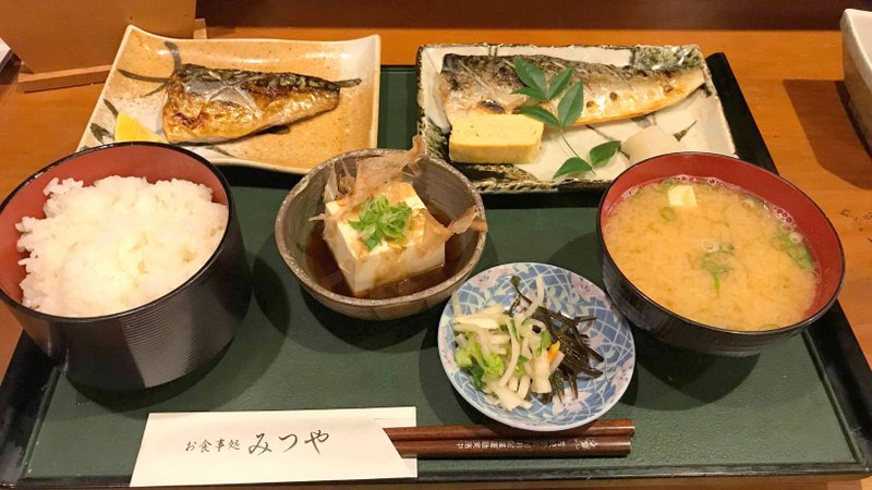 小浜で食べた鯖定食は美味でした