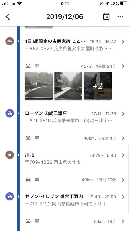 東京から岡山まで車で下道ドライブ