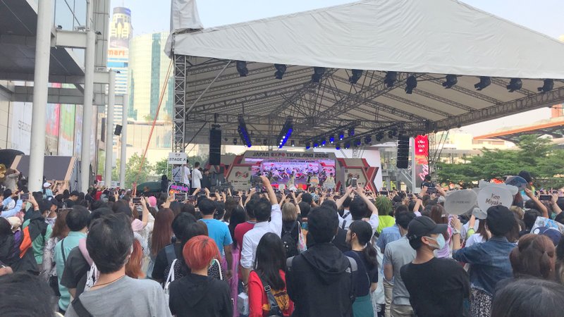 ジャパンエキスポタイランド2020のアイドルライブ